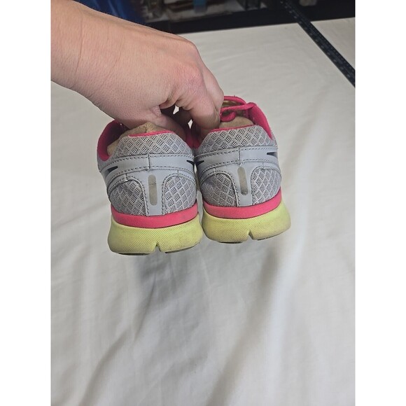 Nike‎ Flex Fitsole 580440-015 Pink/Gray/Neon Running Sneakers Women’s US Size 6 - Picture 4 of 7